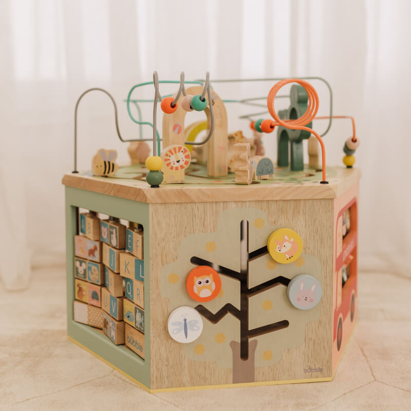Bubble 7 in 1 Large Wooden Activity Center