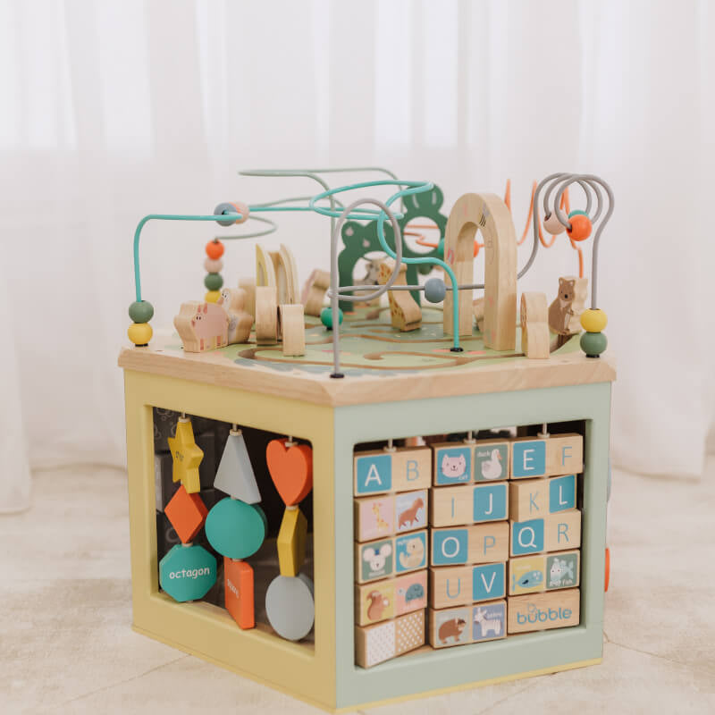 Bubble 7 in 1 Large Wooden Activity Center