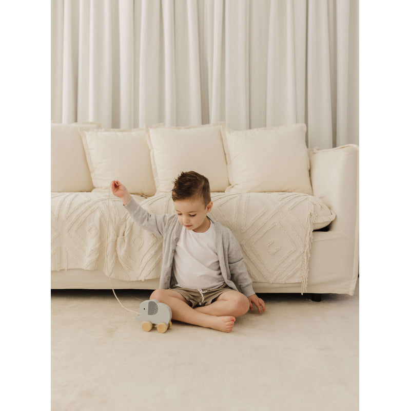 Bubble  Wooden Elephant Pull Along Toy