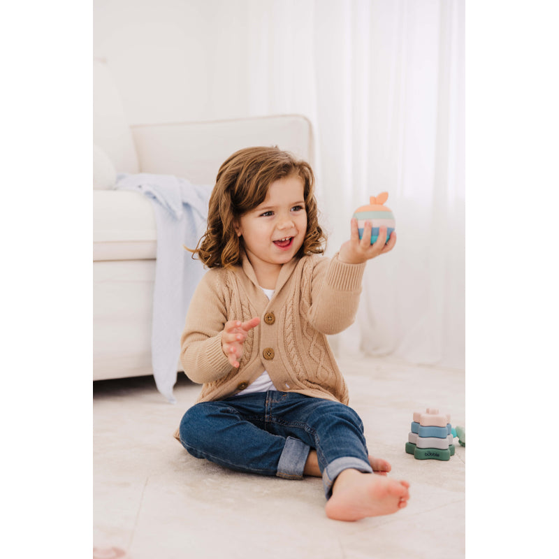 Bubble Silicone Stacking Apple Teether