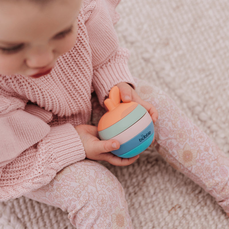 Bubble Silicone Stacking Apple Teether