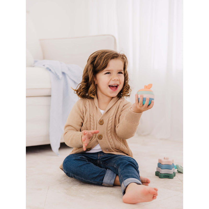 Bubble Silicone Stacking Apple Teether