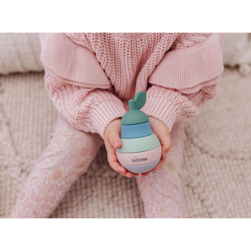 泡泡矽膠疊疊梨形牙膠