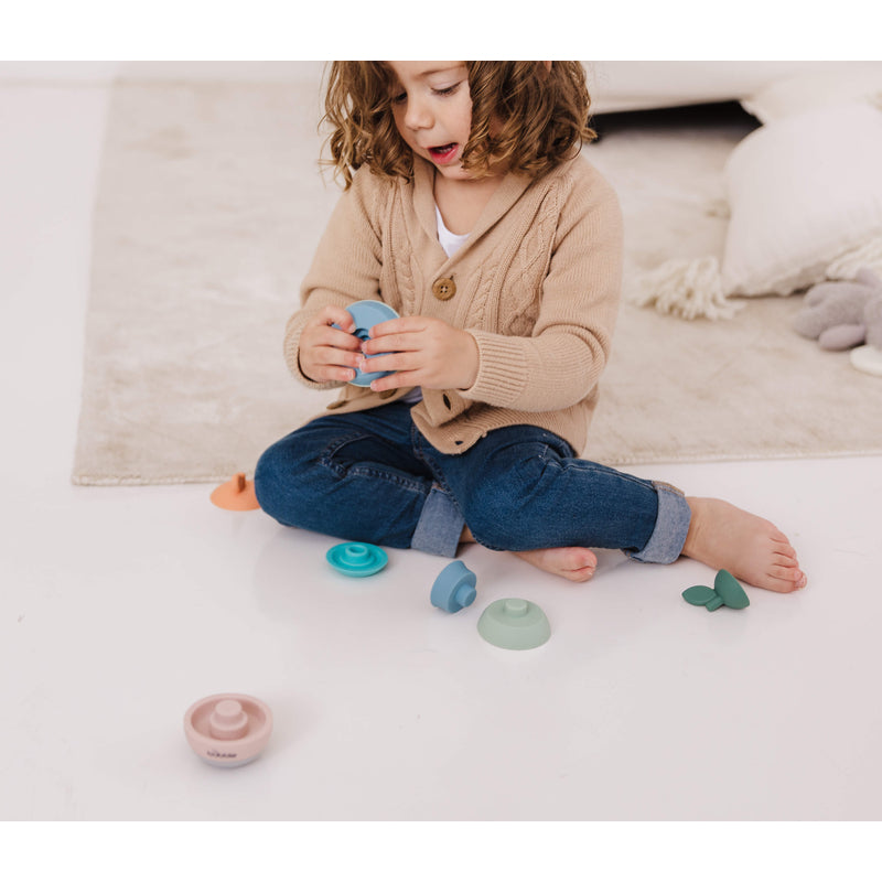 泡泡矽膠疊疊梨形牙膠