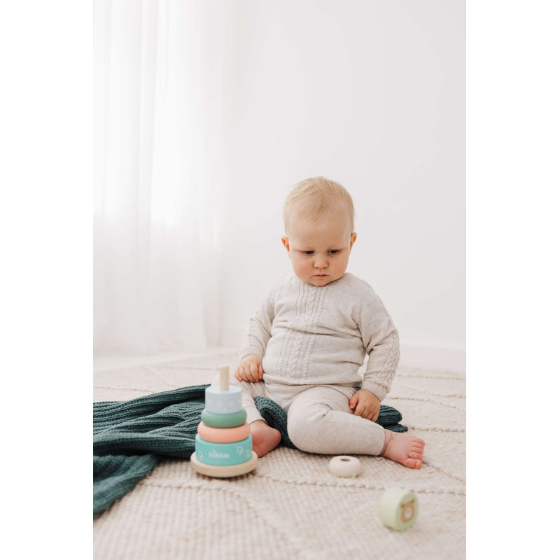 Bubble Wooden Bear Stacking Rings