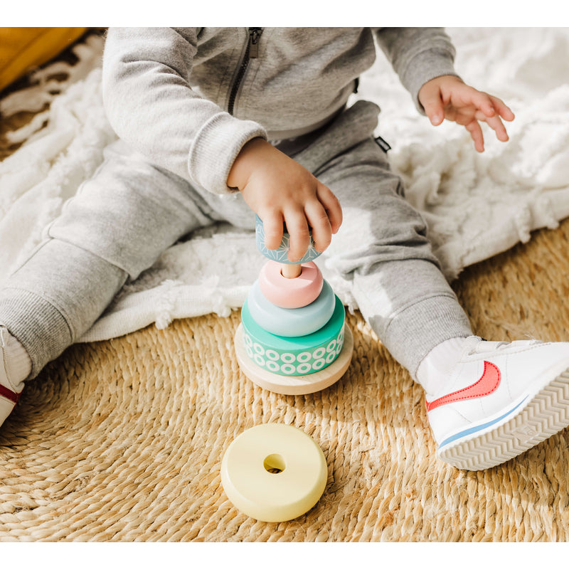 Bubble Wooden Stacking Rings