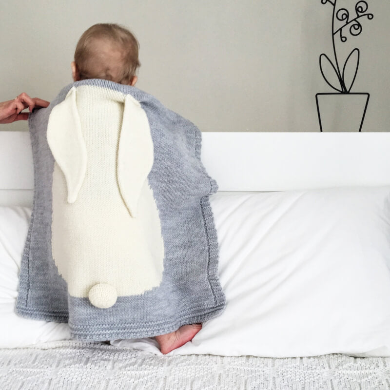 Apero Bunny Blanket (Light Grey)