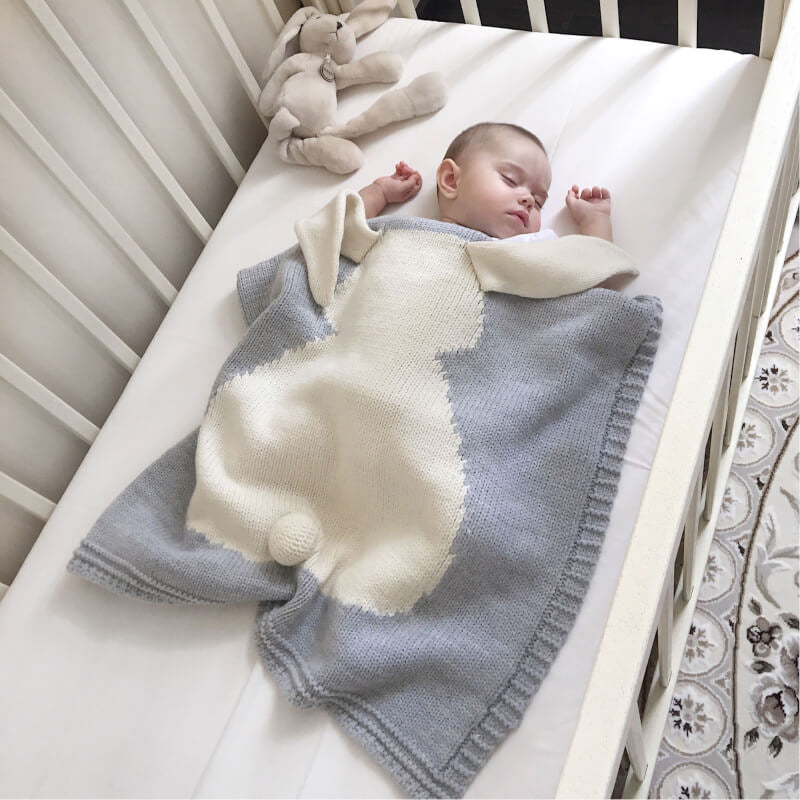 Apero Bunny Blanket (Light Grey)