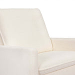 Babyletto Cali Pillowback Chair and a Half Glider - Chantilly Fleece with Light Wood Base