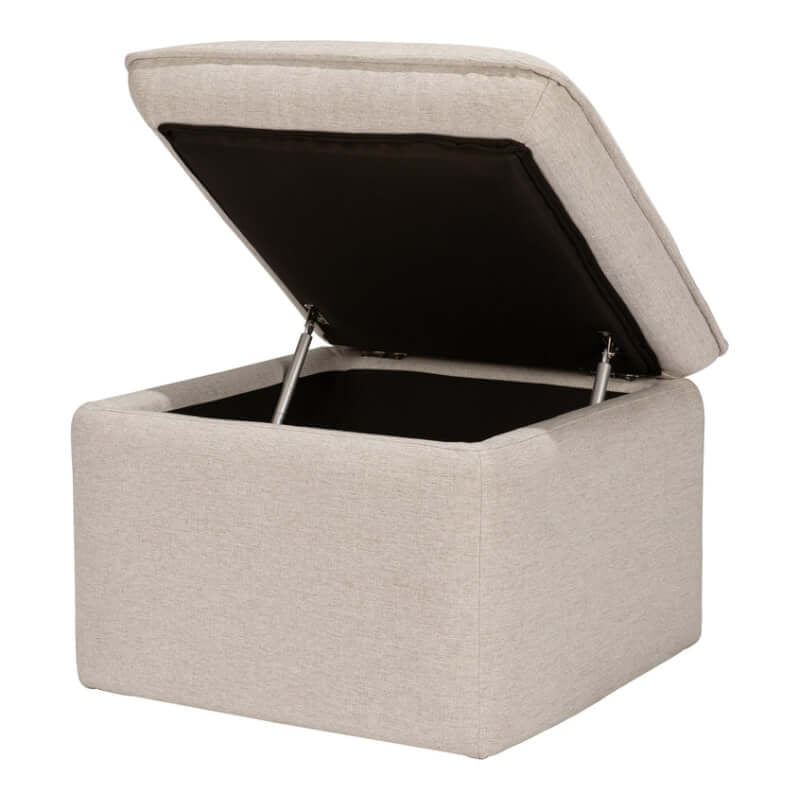 Babyletto Cali Storage Ottoman - Performance Beach Eco-Weave