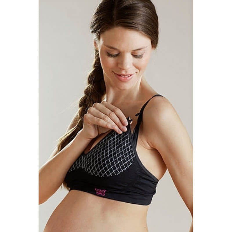 Cantaloop Harlequin Nursing Bra (Black)