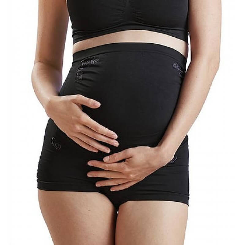 Cantaloop Pregnancy Support Belt (Black with Purple)
