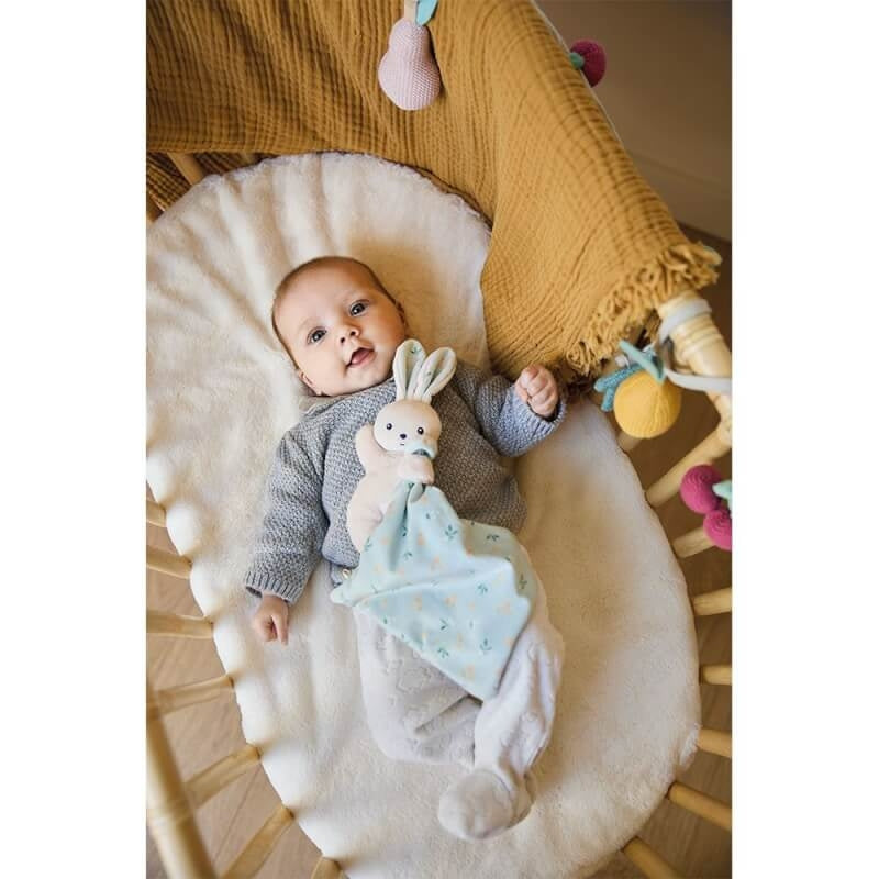 Kaloo Carré Douceur Doudou 兔柑橘花束 14 厘米