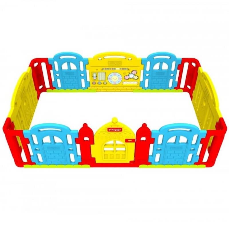 Dwinguler Castle Kids Playpen - Rainbow 240 x 150cm