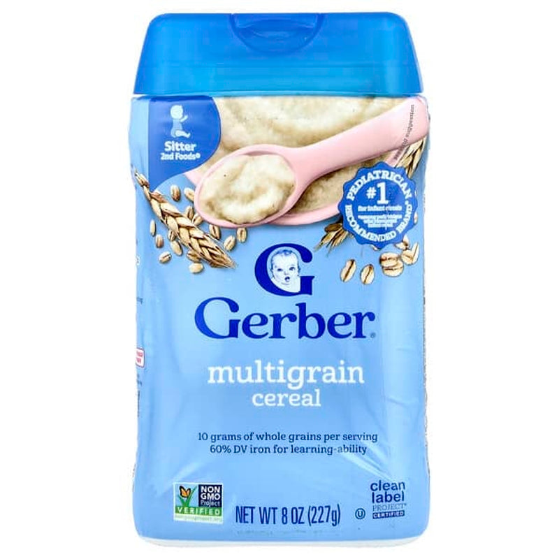 Gerber Cereal for Baby Grain & Grow 2nd Foods MultiGrain 8 oz (227 g)