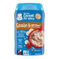 Gerber Cereal for Baby Grain & Grow 8+ Months Oatmeal Banana Strawberry 8 oz (227 g)