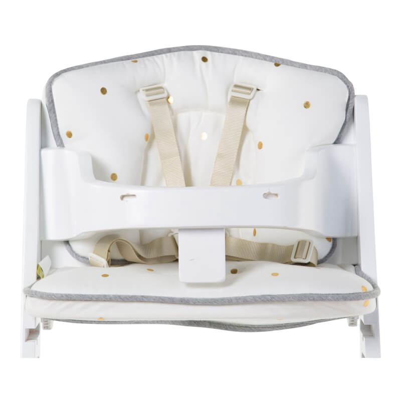 Childhome Lambda 3 Seat Cushion - Jersey, Gold Dots