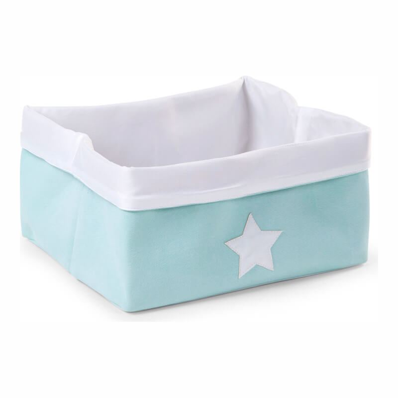 Childhome Storage Basket - Canvas, Mint White