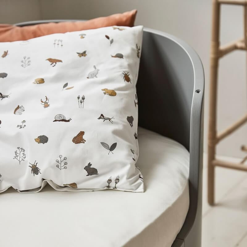 Leander Classic™ Junior Bed Sheet 140x60cm - Organic, Snow 2-Pack