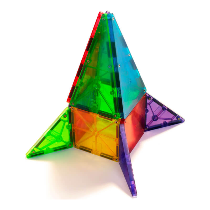 Magna-Tiles 經典透明彩色磁力片 32 片裝