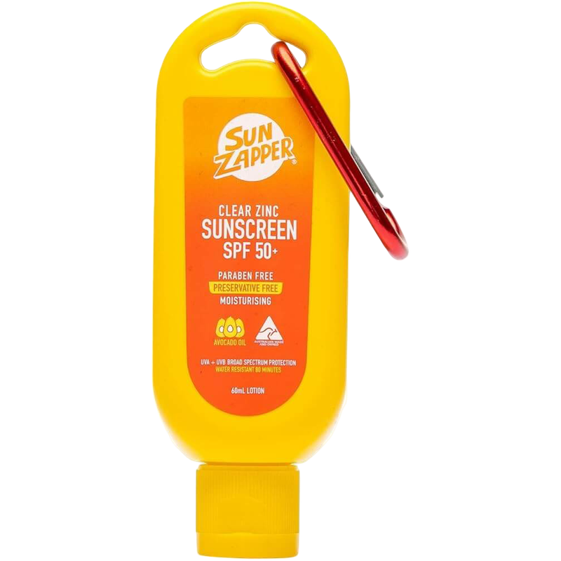 Sun Zapper Clear Zinc Sunscreen SPF50+ 60ml