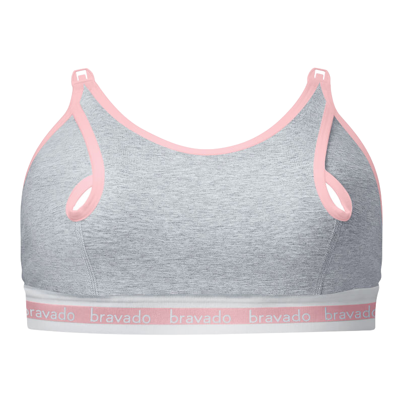 Bravado Designs Clip and Pump Sustainable Hands-Free Nursing Bra Accessory - Dove Heather