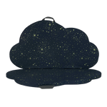 Nobodinoz Cloud Foldable Eco Floor Mat - Gold Stella / Night Blue