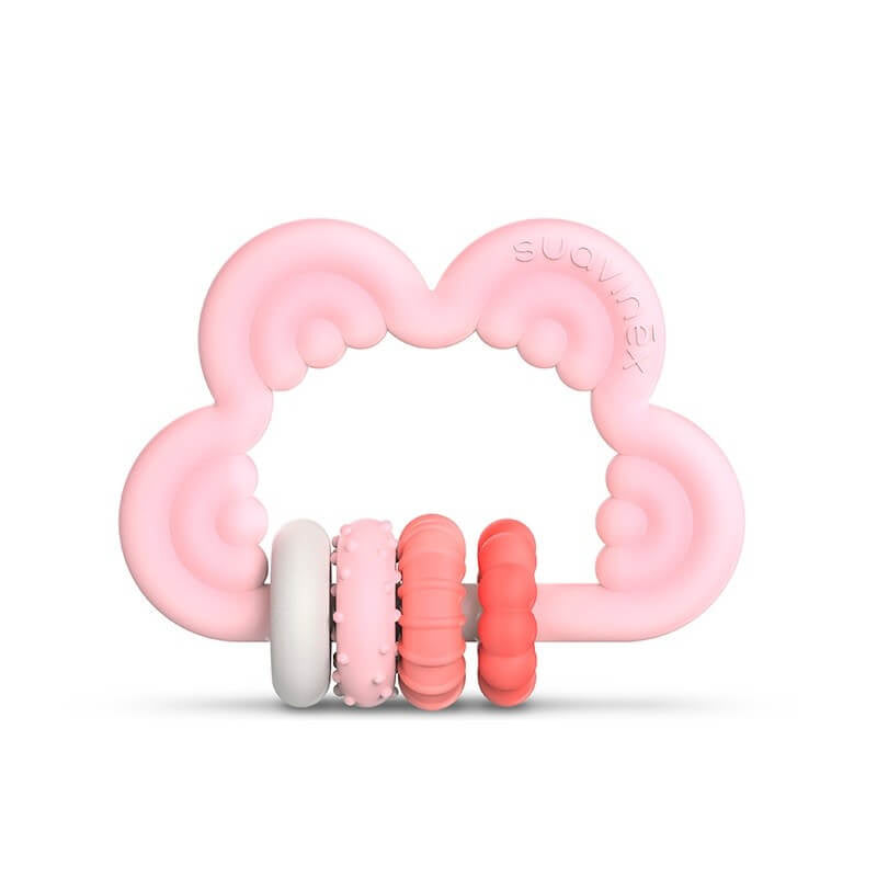 Suavinex Cloud Silicone Educational Teething Ring
