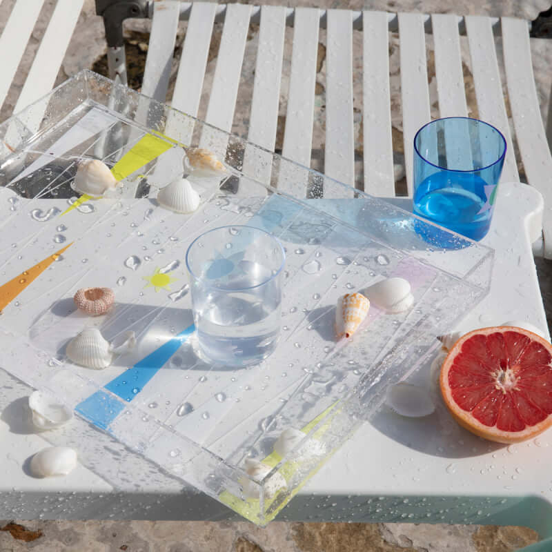 SUNNYLiFE Cocktail Tray Backgammon - Utopia Multi