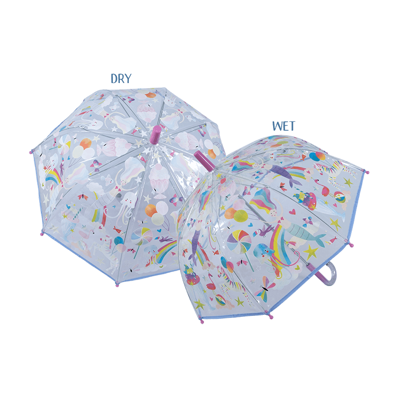 Floss & Rock Colour Changing Umbrella - Fantasy Clear