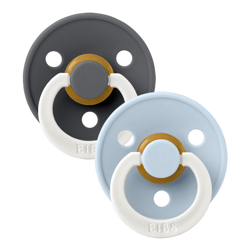 BIBS Colour Round Latex Glow Pacifier