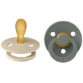 BIBS Colour Symmetrical Latex Pacifier 2 Pack - Size 1