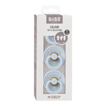 BIBS 彩色試用系列圓形/對稱/符合人體工學的乳膠安撫奶嘴（3個裝）