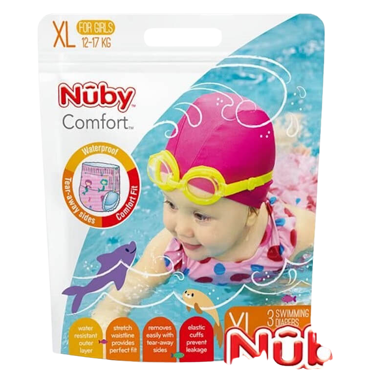Nuby Comfort Swimming Diapers - Girl