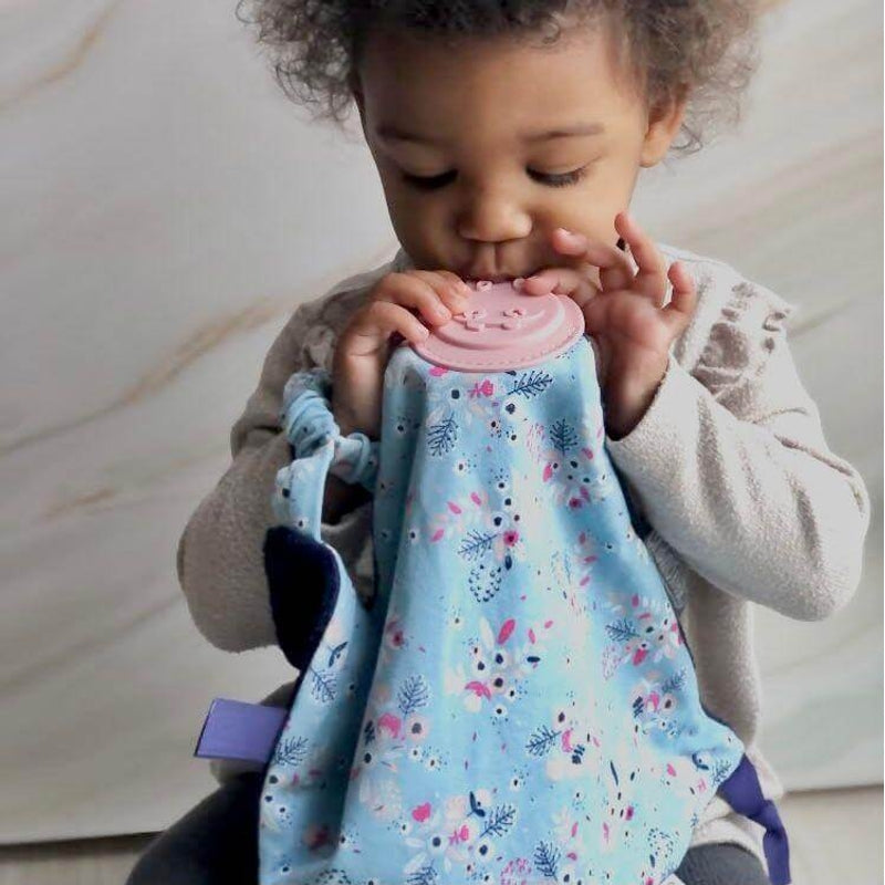 Cheeky Chompers Comfortchew Baby Comforter with Teether - Botanical Bloom