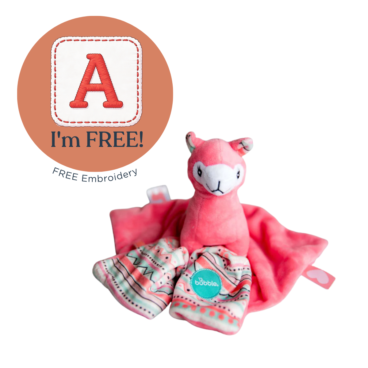 Bubble Comforter - Lola the Llama (FREE Embroidery)