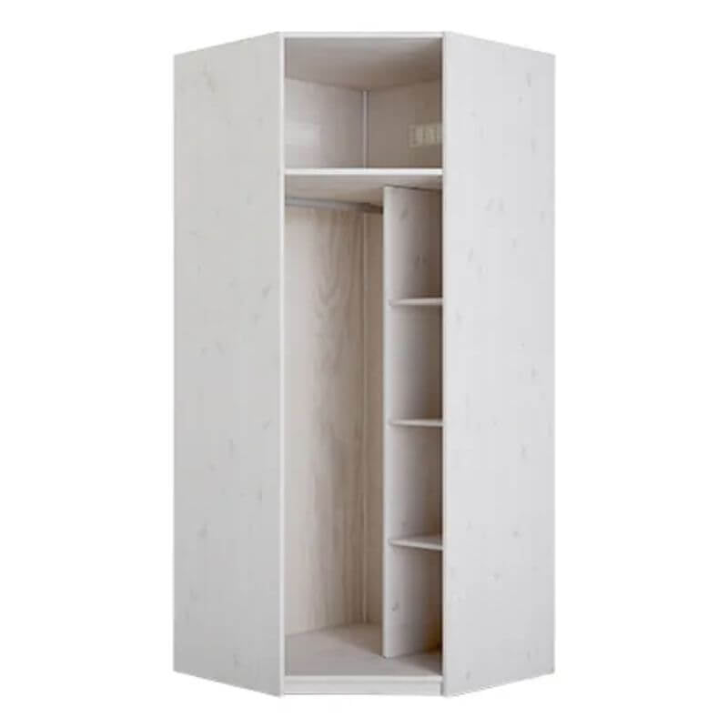 LIFETIME Kidsrooms Corner Wardrobe with Clothes Rail & Shelves