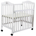 LA Baby 2200S Baby Cot - White