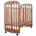 LA Baby 90 Baby Cot - Brown