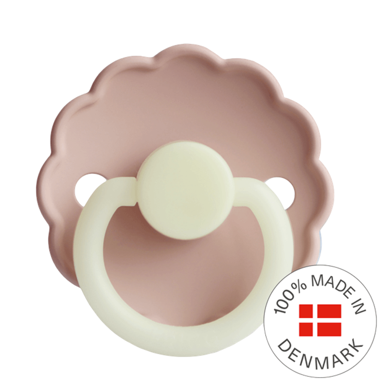 FRIGG Daisy Round Silicone Night Pacifier