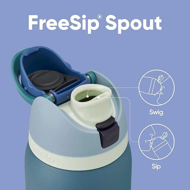 Owala Owala Owala FreeSip® 不鏽鋼保溫瓶 24 盎司/700 毫升 - 牛仔藍