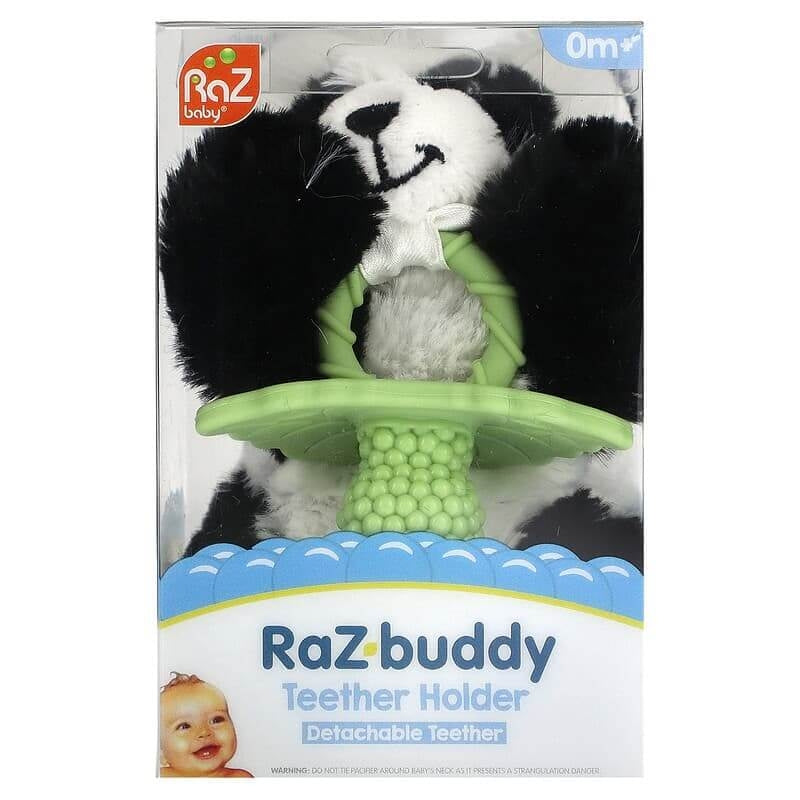 RaZbaby Detachable Teether Holder - Panda