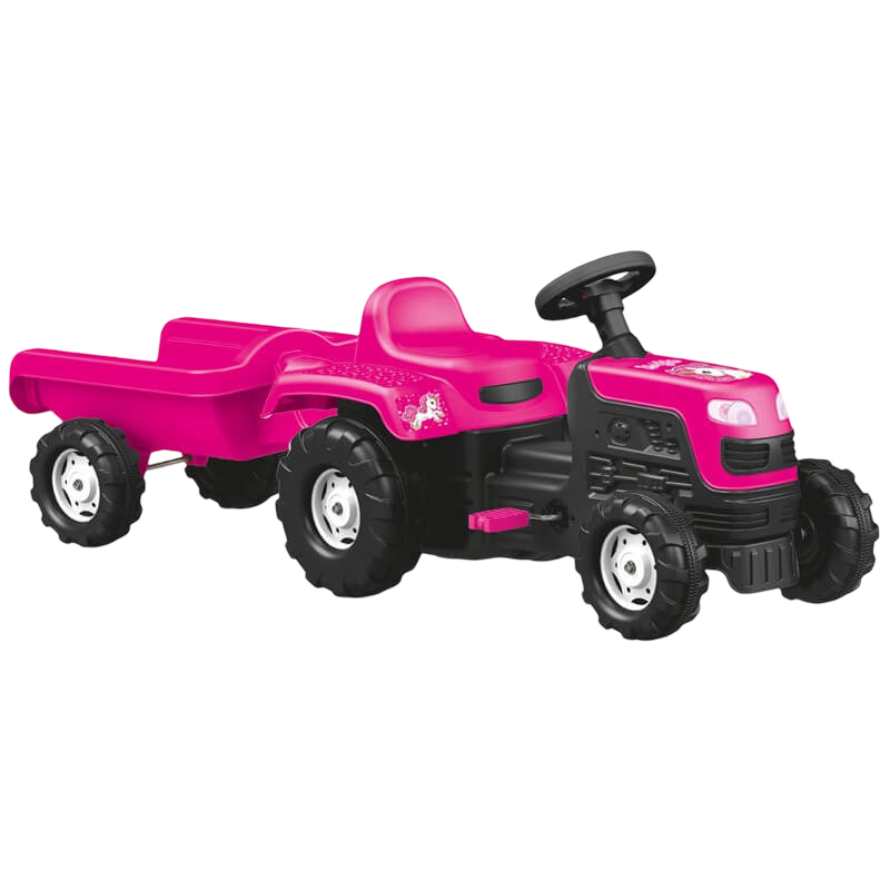Dolu Pedal Unicorn Tractor and Trailer