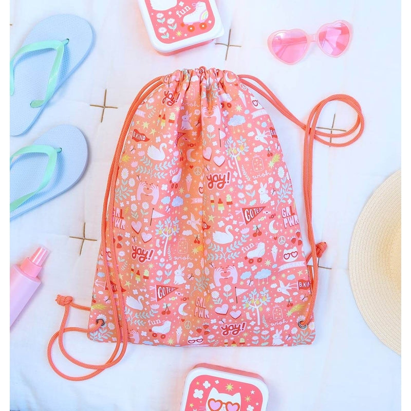 A Little Lovely Company Drawstring Bag - Fun