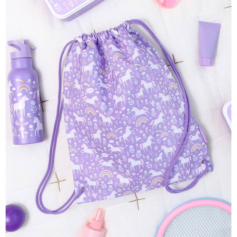 A Little Lovely Company Drawstring Bag - Unicorn Dreams