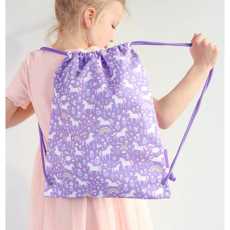 A Little Lovely Company Drawstring Bag - Unicorn Dreams