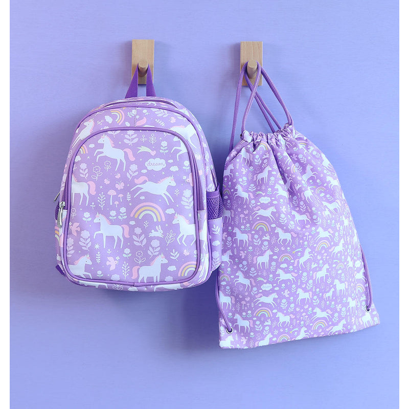 A Little Lovely Company Drawstring Bag - Unicorn Dreams