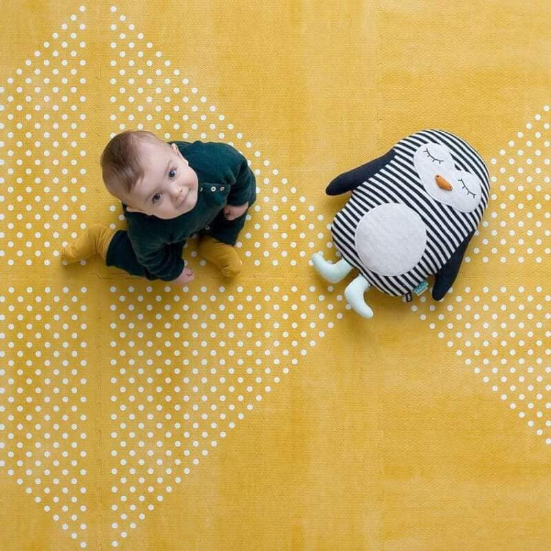 Toddlekind Prettier Playmat 120x180cm - Earth Collection - Mustard Flower