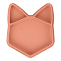 Babymoov Eats' ISY Silicone Suction Animal Plate - Terracotta Fox