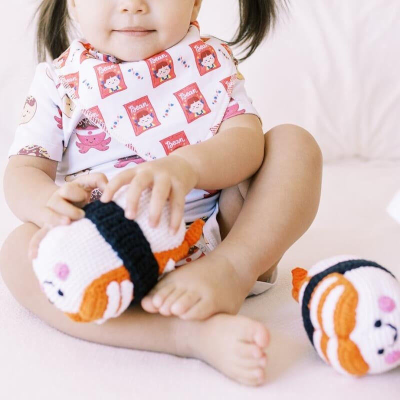 The Wee Bean Ebi Sushi Fair-Trade Rattle Doll